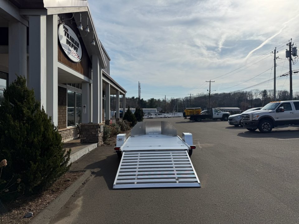 New ALUMA 6′6″ X 10’ 2-PLACE MOTORCYCLE TRAILER 2.9K