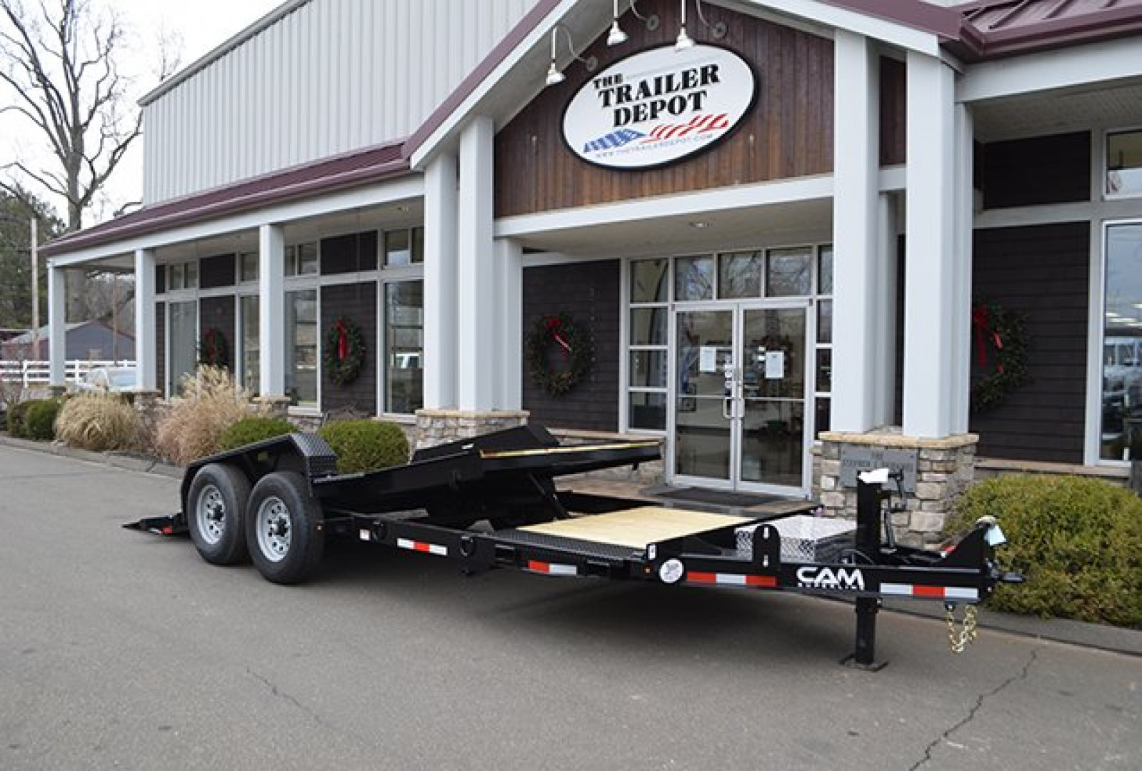 New CAM Superline 6’11″ X 20′ EXTRA WIDE SPLIT TILT EQUIPMENT HAULER 15.4K