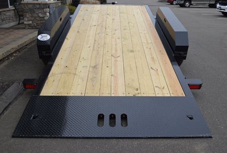 New CAM Superline 6’11″ X 20′ EXTRA WIDE SPLIT TILT EQUIPMENT HAULER 15.4K