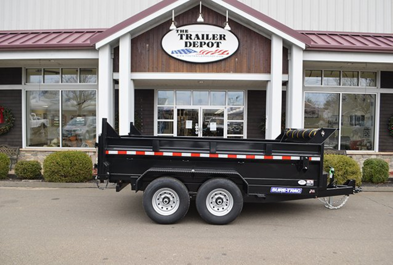 New Sure-Trac 6'10" x 12' Heavy Duty Low Profile Dump Trailer 12K