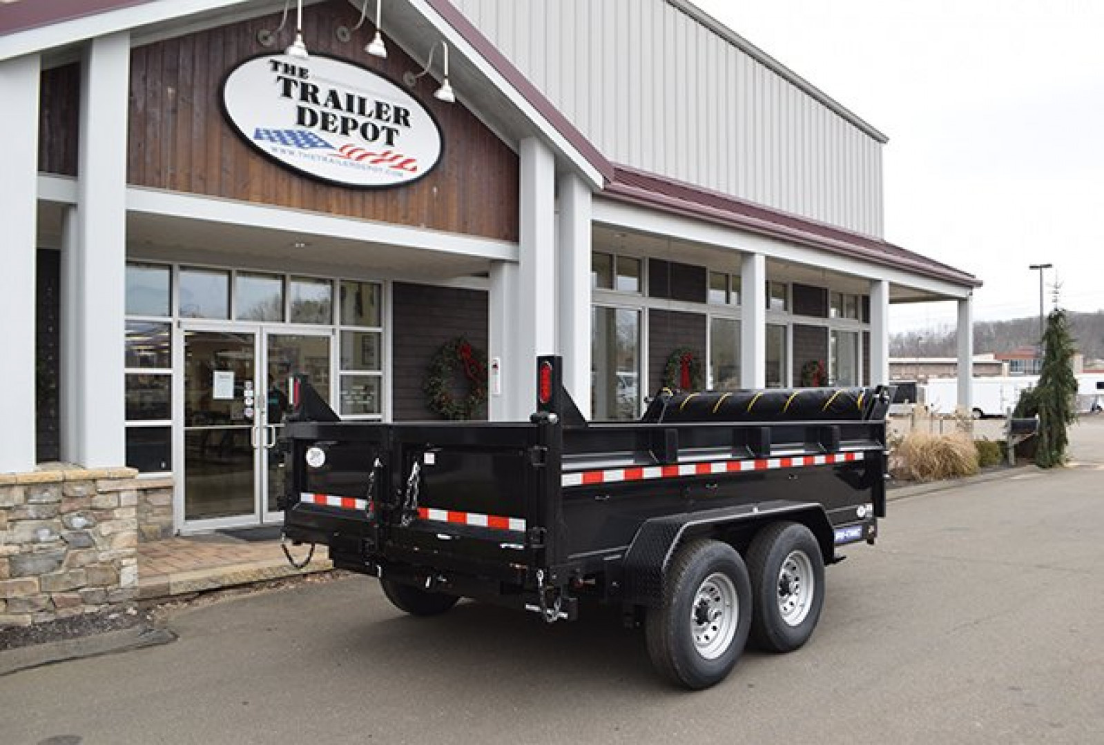 New Sure-Trac 6'10" x 12' Heavy Duty Low Profile Dump Trailer 12K