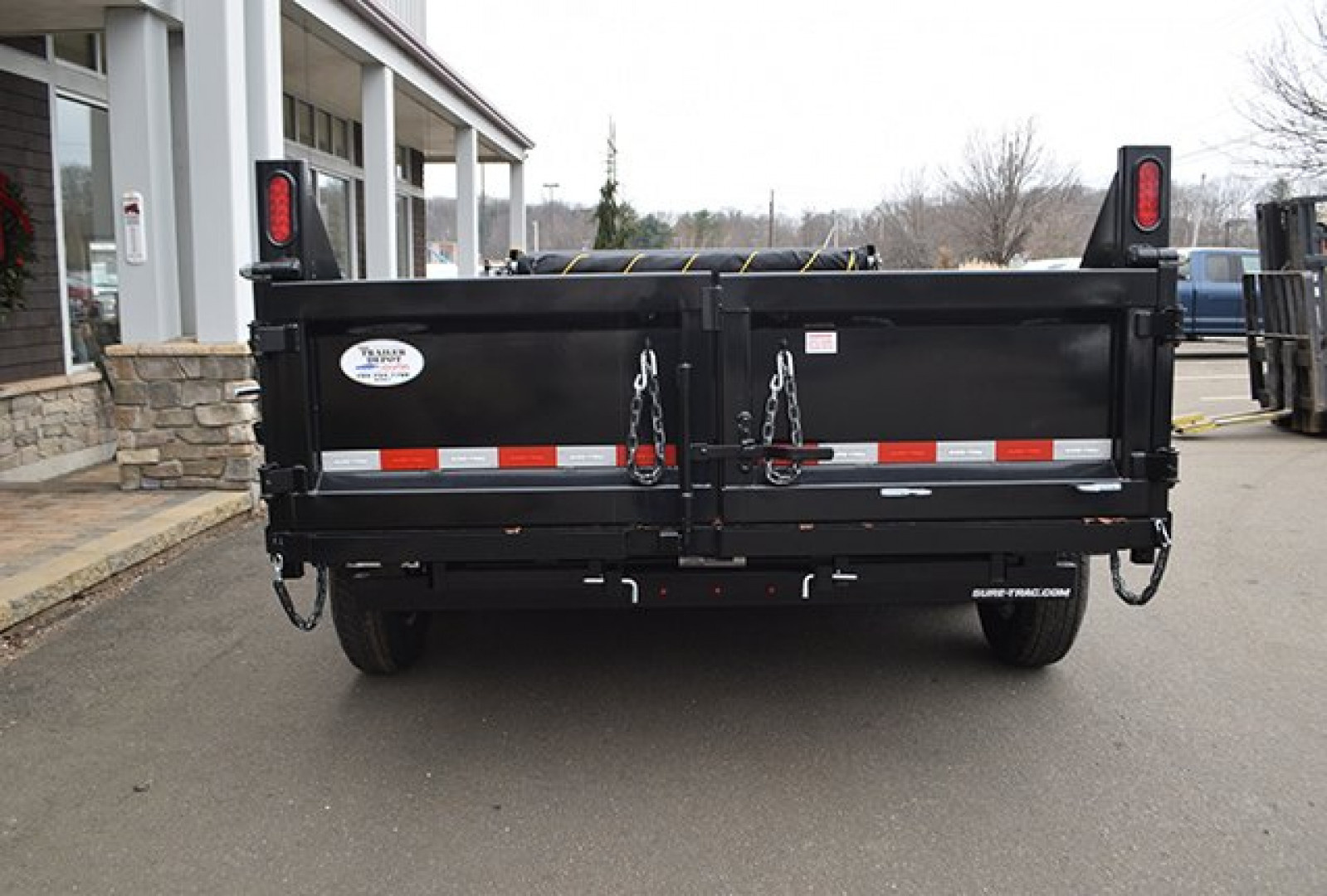 New Sure-Trac 6'10" x 12' Heavy Duty Low Profile Dump Trailer 12K