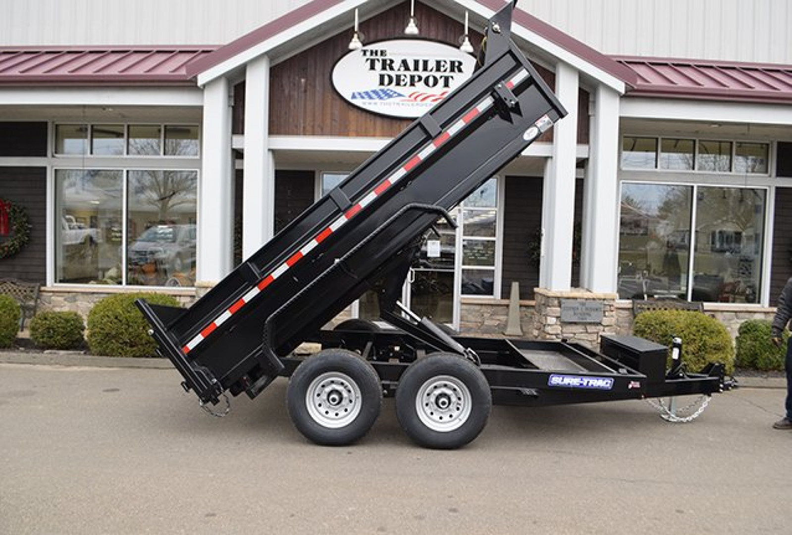 New Sure-Trac 6'10" x 12' Heavy Duty Low Profile Dump Trailer 12K