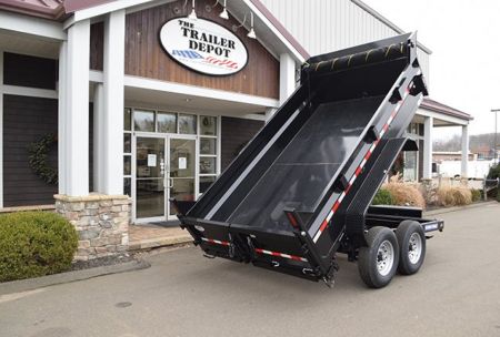 New Sure-Trac 6'10" x 12' Heavy Duty Low Profile Dump Trailer 12K