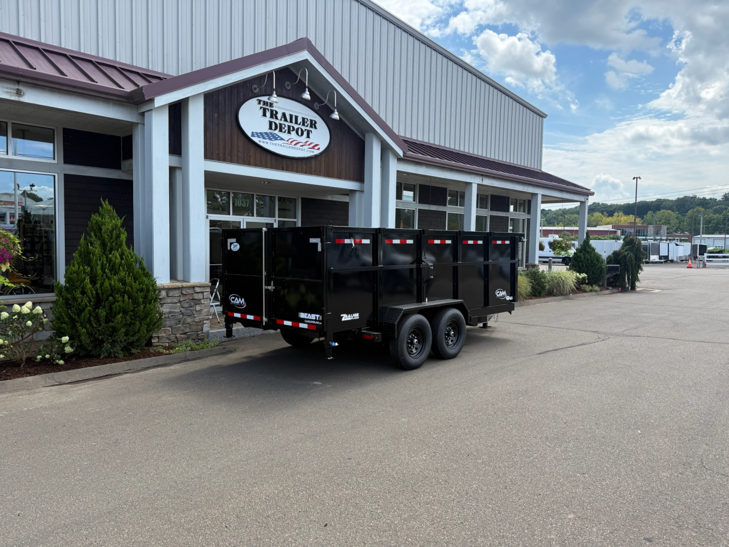 New CAM Superline 6’9″ X 16′ LOW PROFILE BEAST DUMP TRAILER WITH HIGH SIDES 15.4K