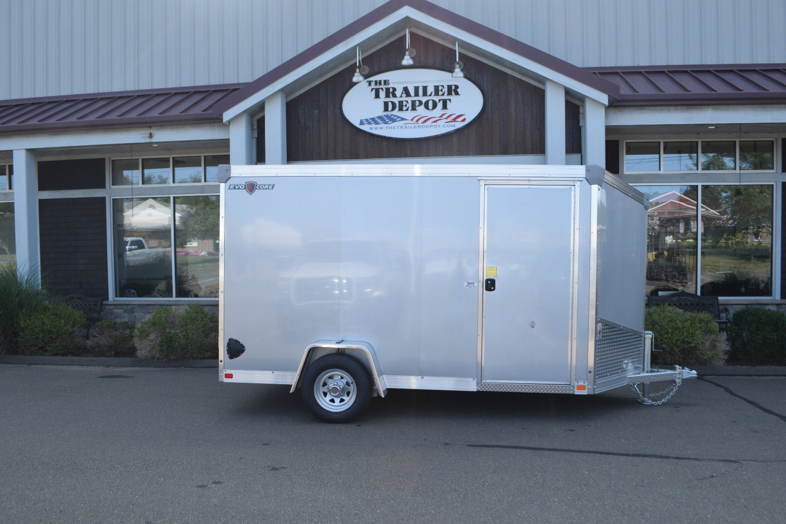 New Ideal Cargo 6' x 12' + V-Nose Enclosed Cargo Trailer 2.8K