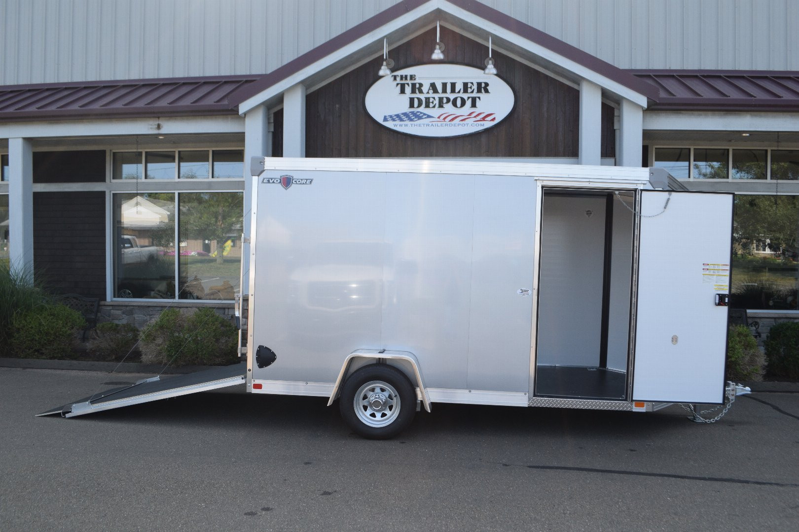 New Ideal Cargo 6' x 12' + V-Nose Enclosed Cargo Trailer 2.8K