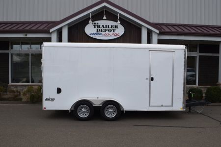 New Pace American 7' x 16' Enclosed Cargo/Landscape Trailer with Ramp Door 7K