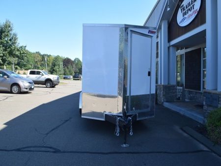 New PACE AMERICAN 7′ X 14′ + V-NOSE CUSTOM ENCLOSED CARGO TRAILER WITH BARN DOORS 9.9K