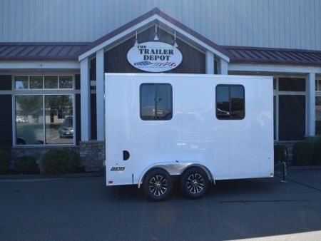 New PACE AMERICAN 7′ X 14′ + V-NOSE CUSTOM ENCLOSED CARGO TRAILER WITH BARN DOORS 9.9K