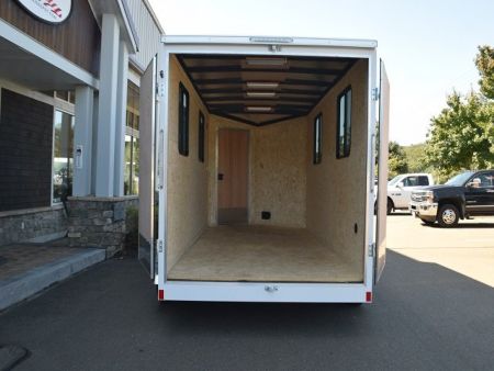 New PACE AMERICAN 7′ X 14′ + V-NOSE CUSTOM ENCLOSED CARGO TRAILER WITH BARN DOORS 9.9K