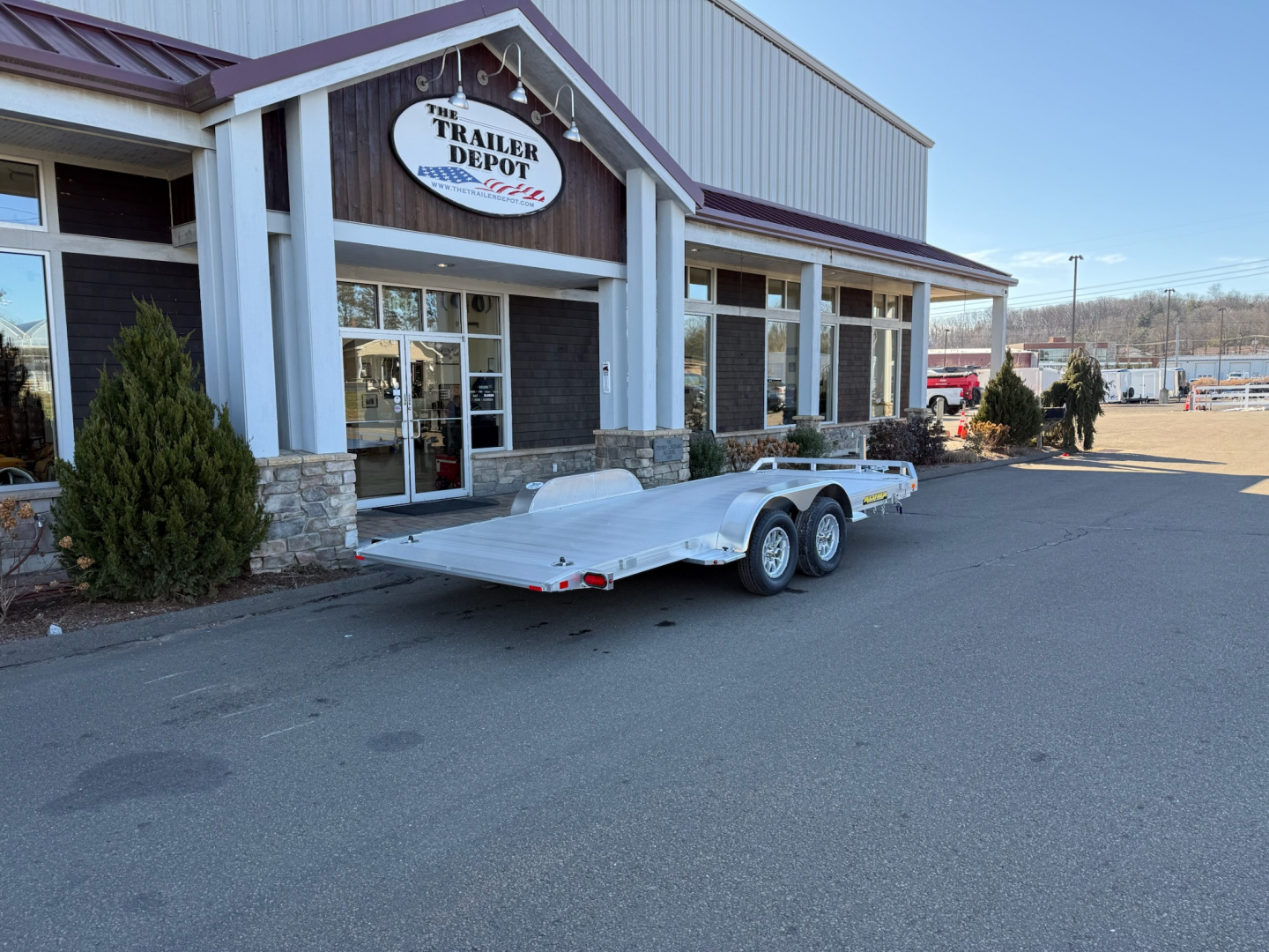 New ALUMA 6’8″ X 16′ OPEN CAR/MOTORCYCLE/ATV TILT TRAILER 7K
