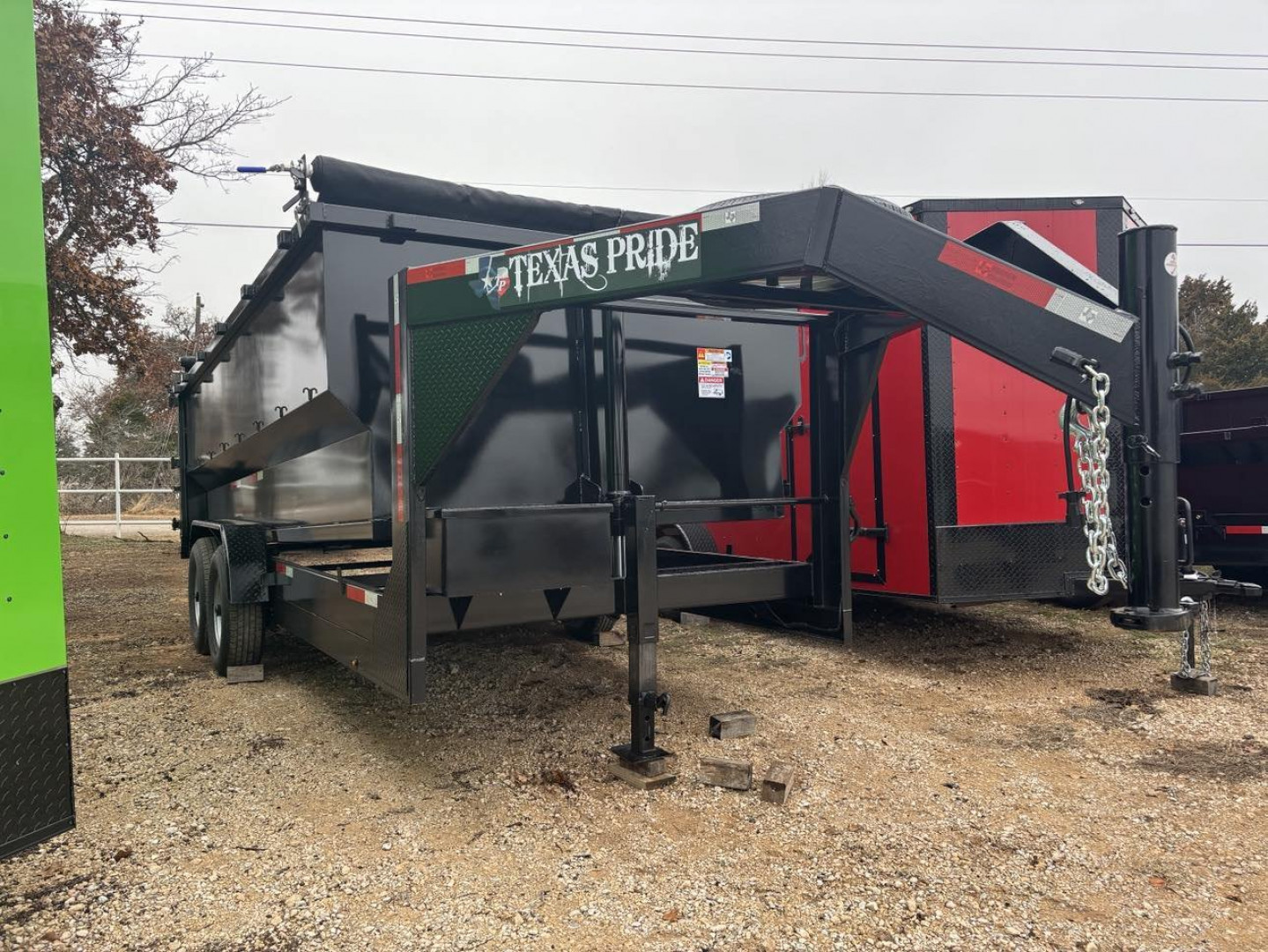 New 2025 Texas Pride Trailers 7X16X4 GN Dump Trailer