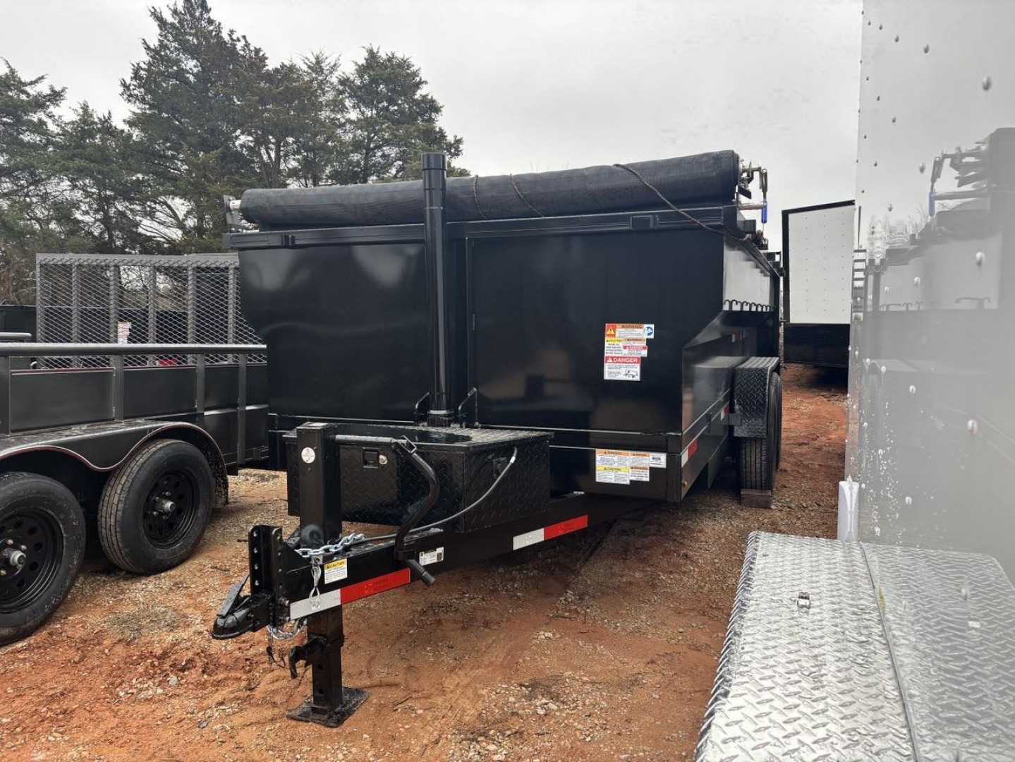New 2025 Texas Pride Trailers 7X16X3 Dump Trailer - UPGRADES