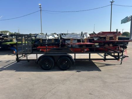 New 2025 Top Hat Trailers 16x77  LDX (No Brakes w Ramp)