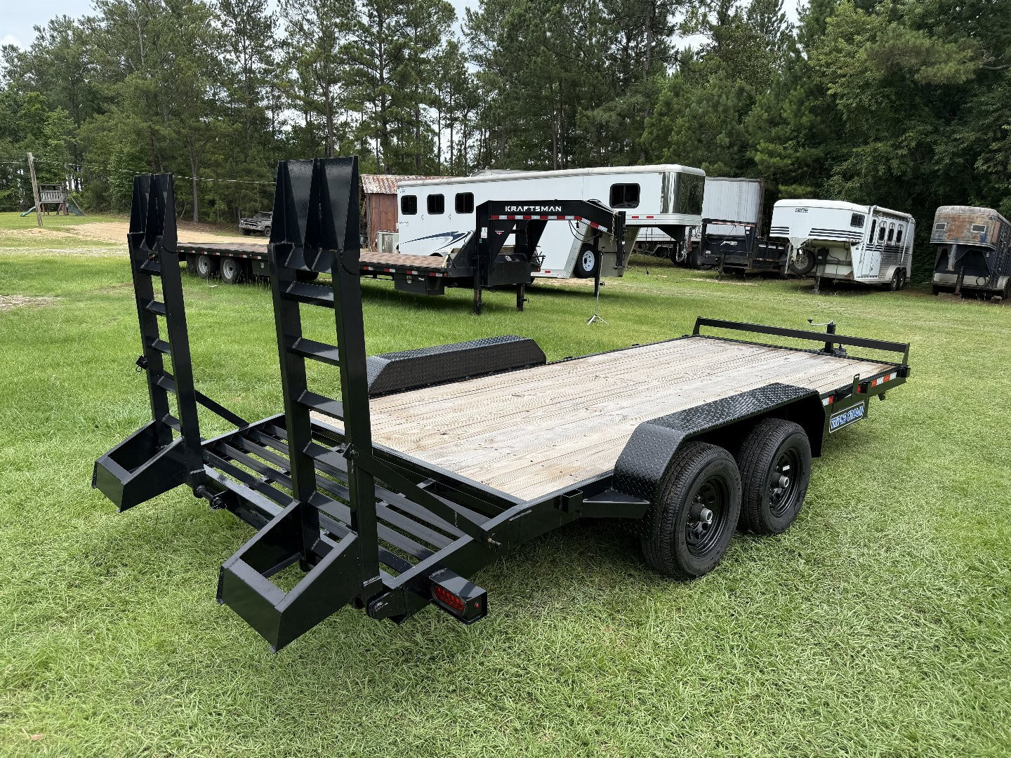 2026 7×18 Equipment Flatbed Trailer photo 3