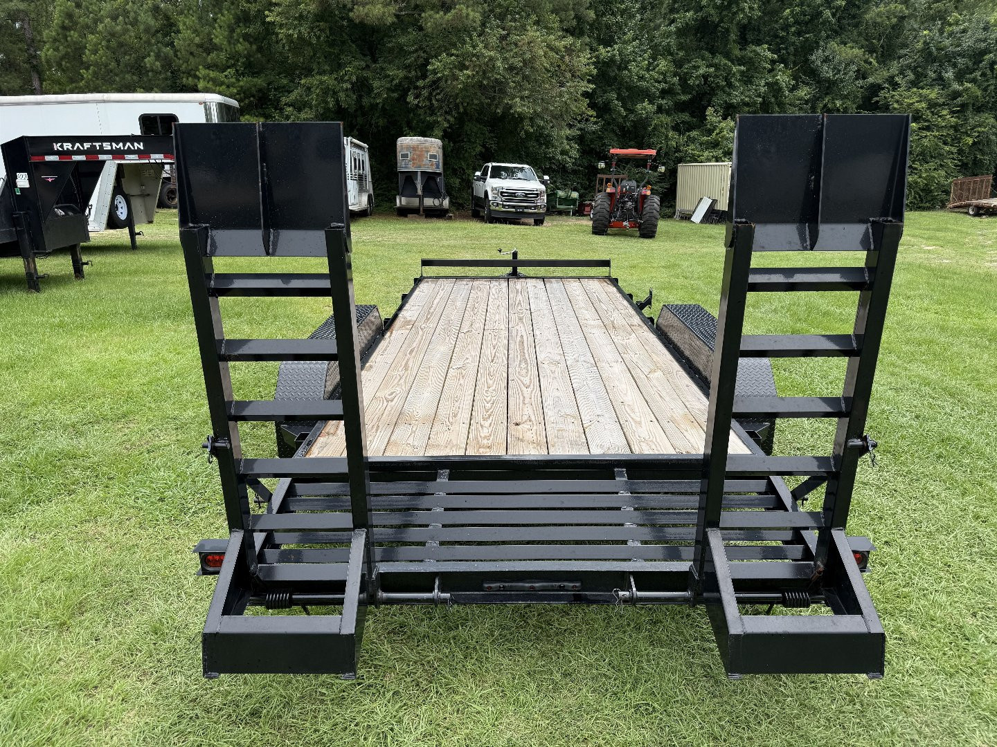 2026 7×18 Equipment Flatbed Trailer photo 4