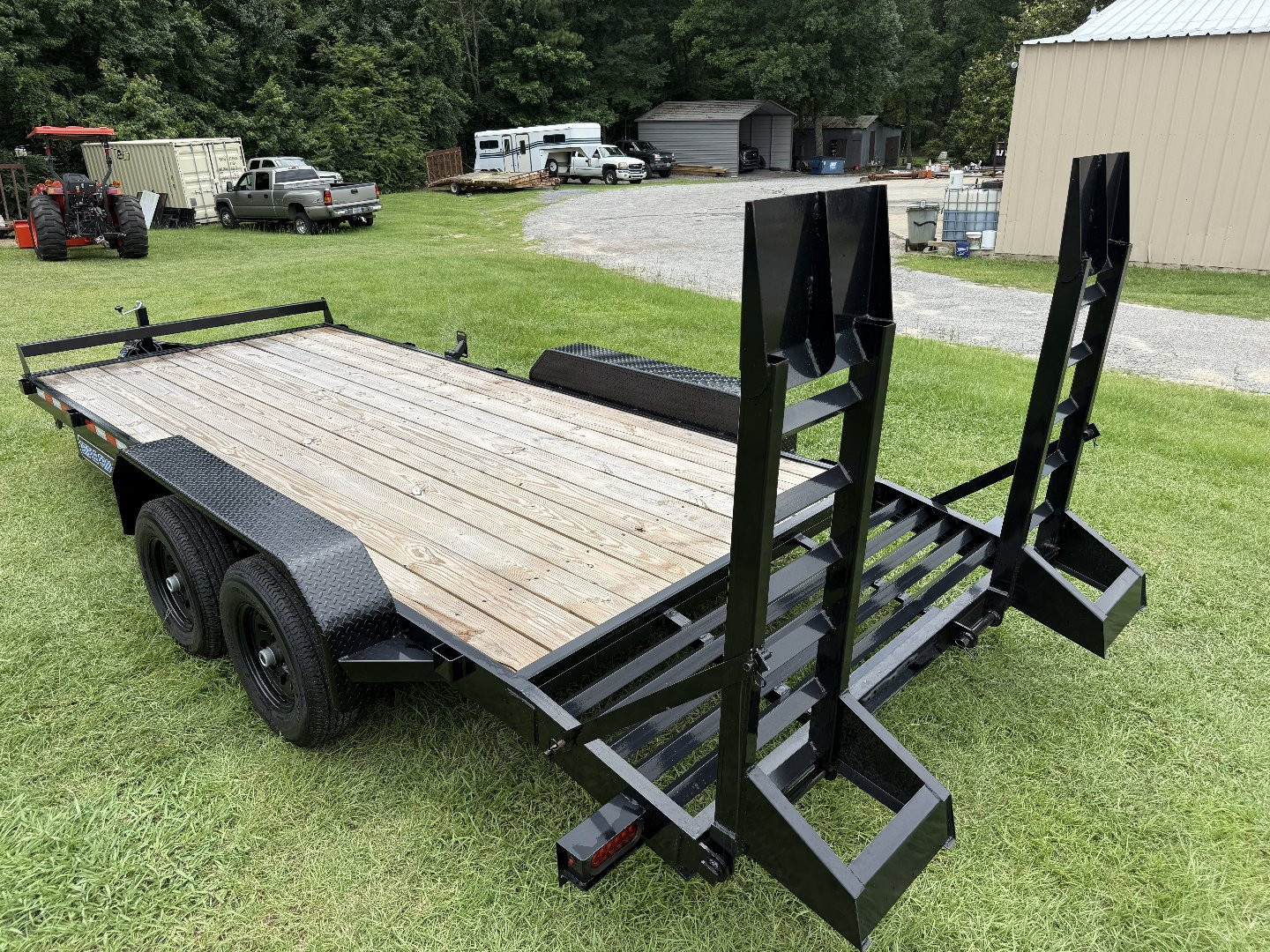 2026 7×18 Equipment Flatbed Trailer photo 5