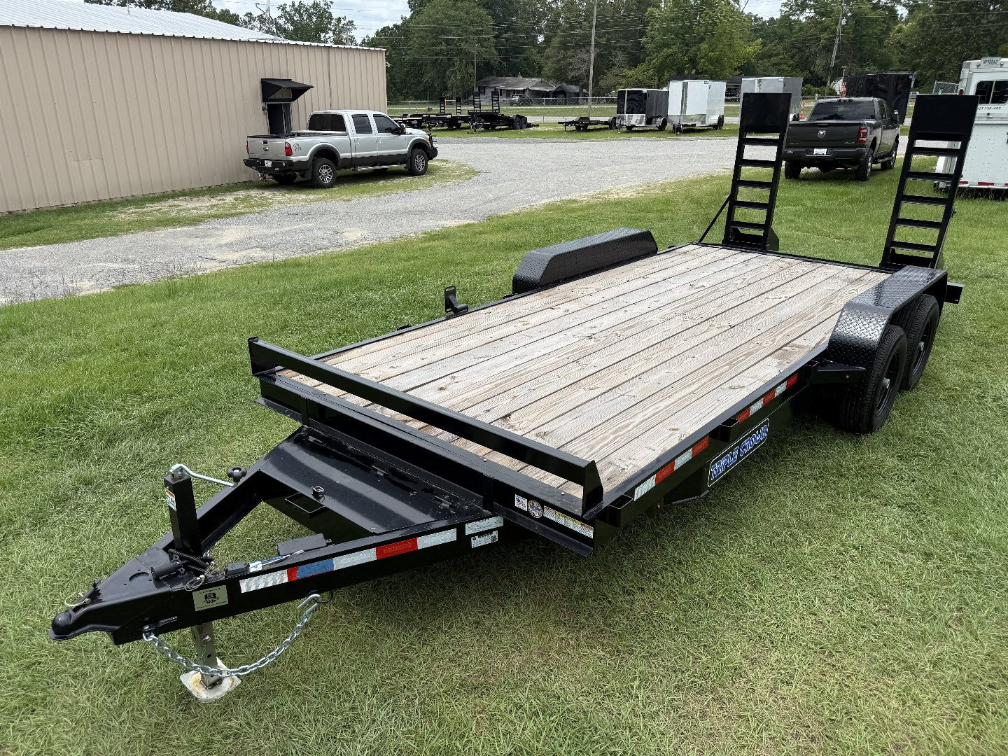 2026 7×18 Equipment Flatbed Trailer photo 7