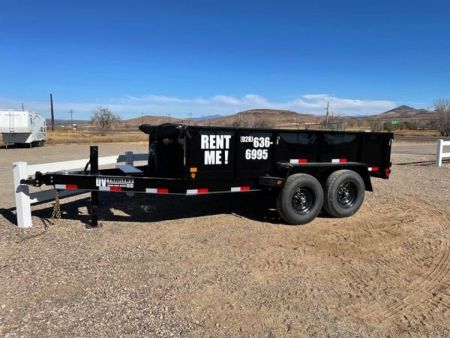Used 7 x 12 Dump Trailer w/ 2' Sides RENTAL
