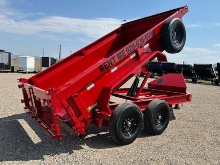 Used 7 x 12 Dump Trailer w/ 2' Sides RENTAL