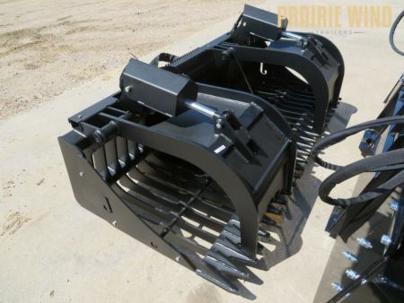 New 2026 Jenkins Iron and Steel 84 Skid Steer Grapple Rock Bucket