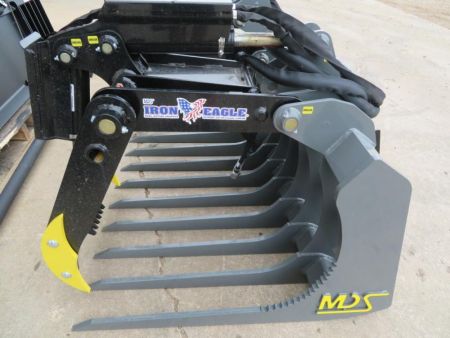 New 2026 MDS 77 Iron Eagle Skid Steer Grapple Bucket Attachment