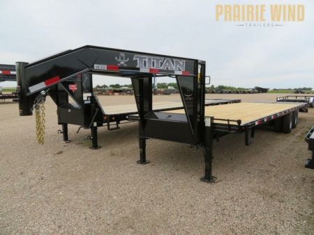 New 2026 Titan Trailer 28 Flatbed Trailer