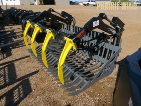 New 2026 MDS 72  Skid Steer Grapple Rockbucket Attachment