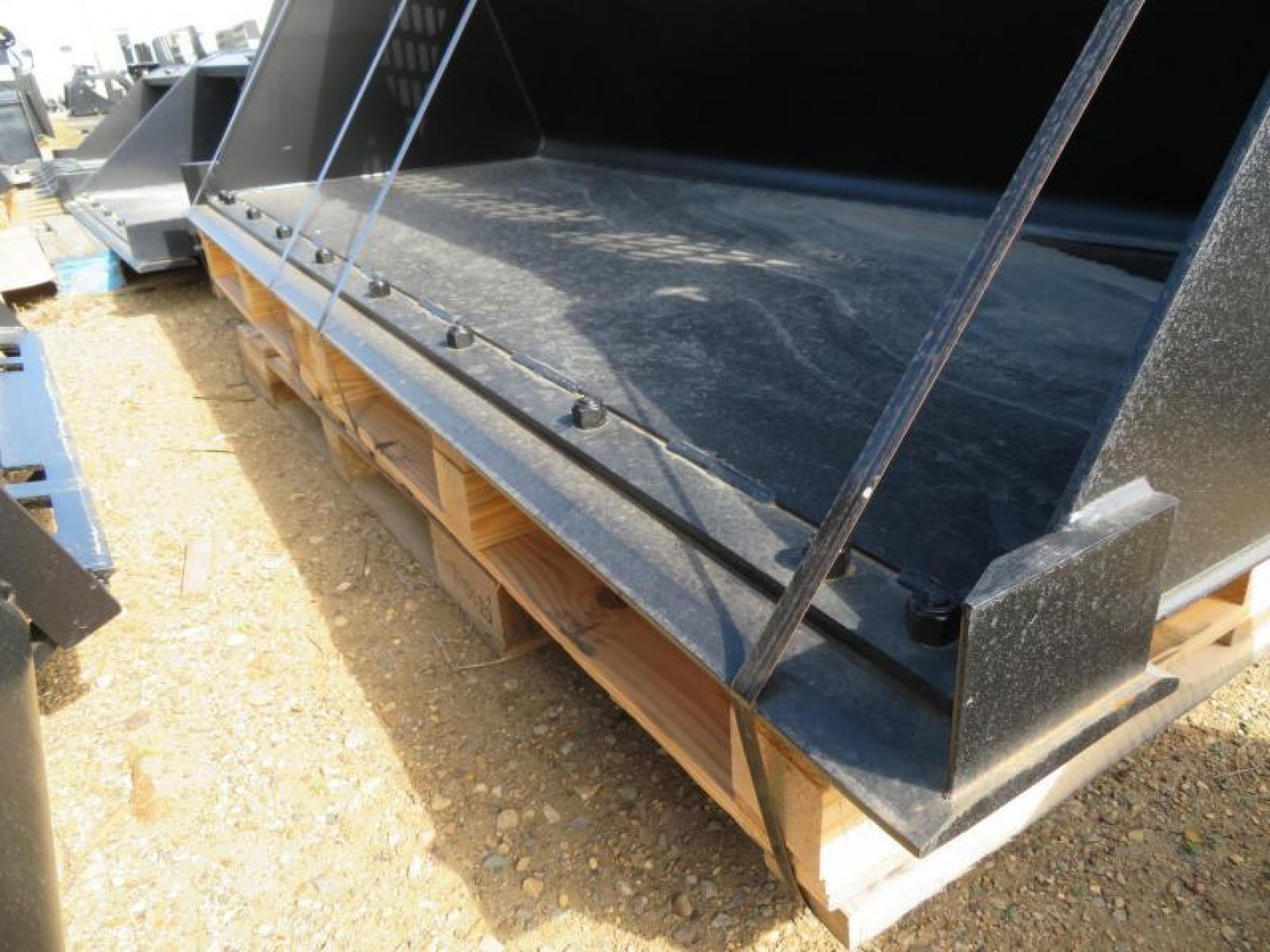 New 2026 Jenkins Iron and Steel 96" Skid Steer Snow/Material Bucket Attachment
