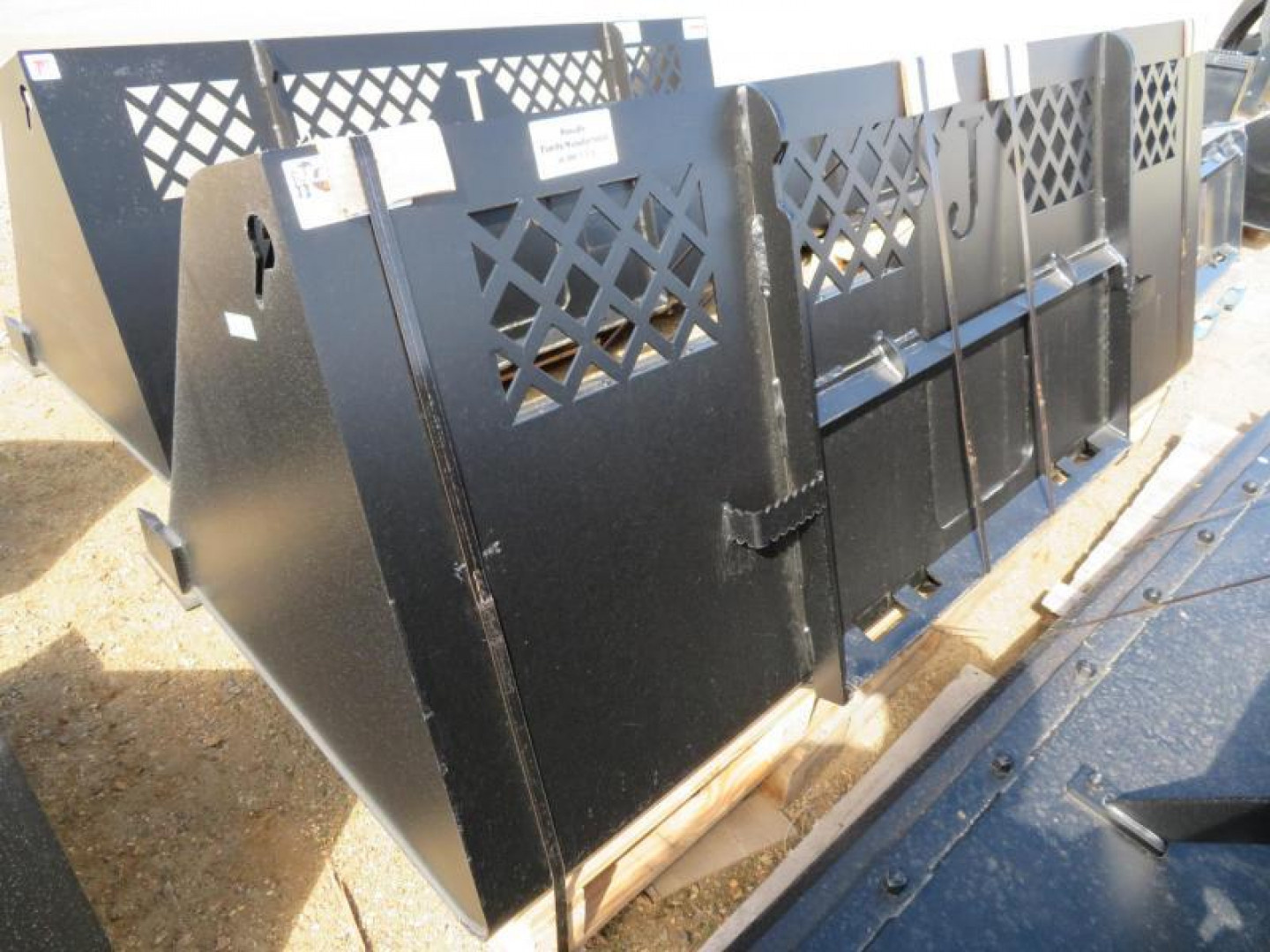 New 2026 Jenkins Iron and Steel 96" Skid Steer Snow/Material Bucket Attachment