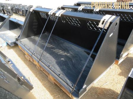New 2026 Jenkins Iron and Steel 96  Skid Steer Snow/Material Bucket Attachment
