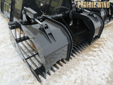 New 2026 Jenkins Iron and Steel 78 Skid Steer Grapple Rock Bucket Attachment