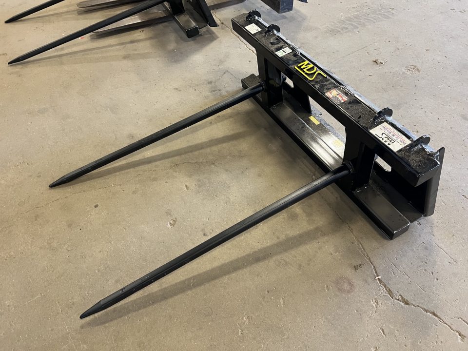New 2026 MDS Skid Steer Bale Spear Attachment