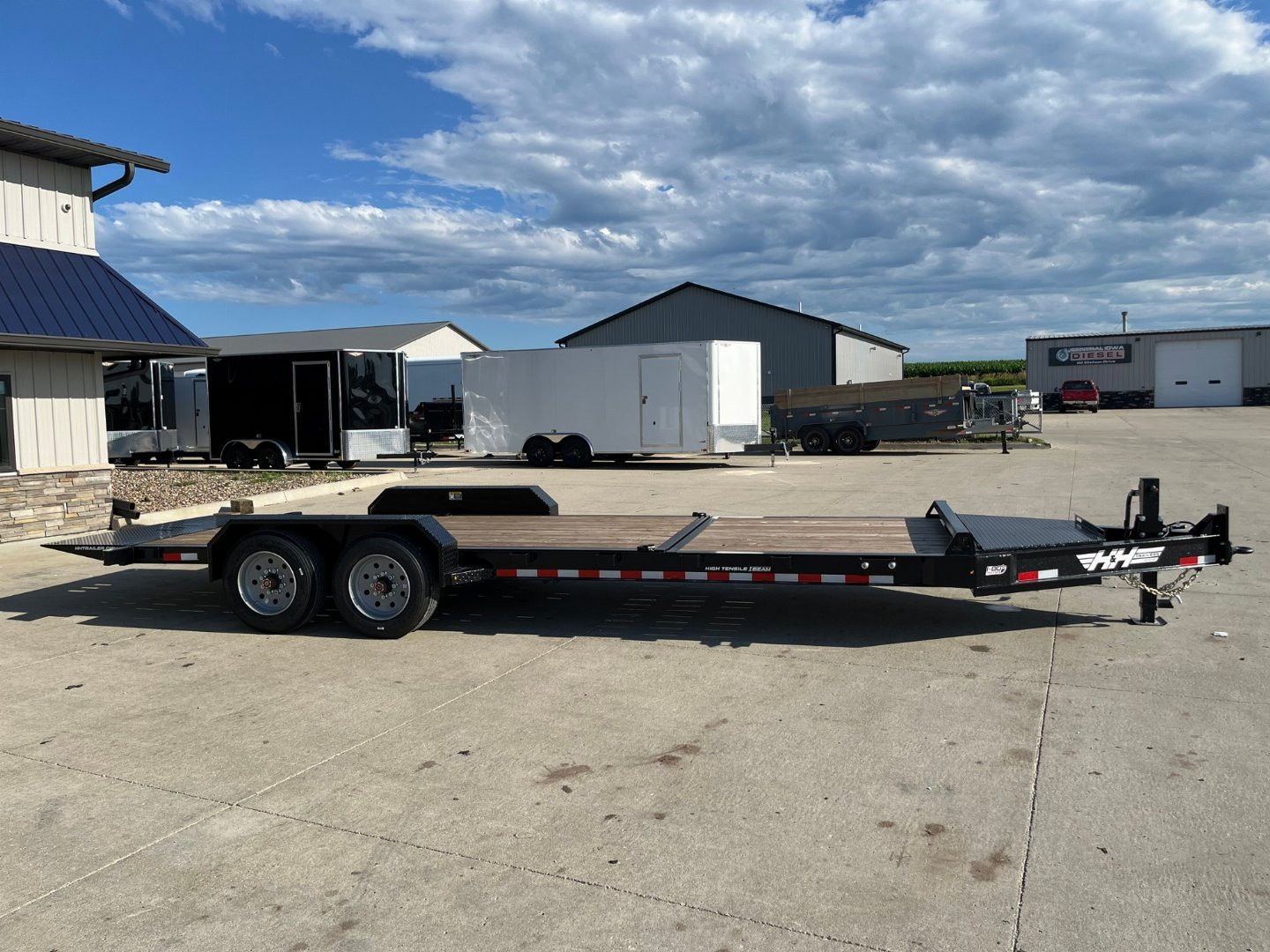 New 2025 H&H Trailers 82"x16'+6' 17.6k Topline I-Beam Tilt Equipment Trailer