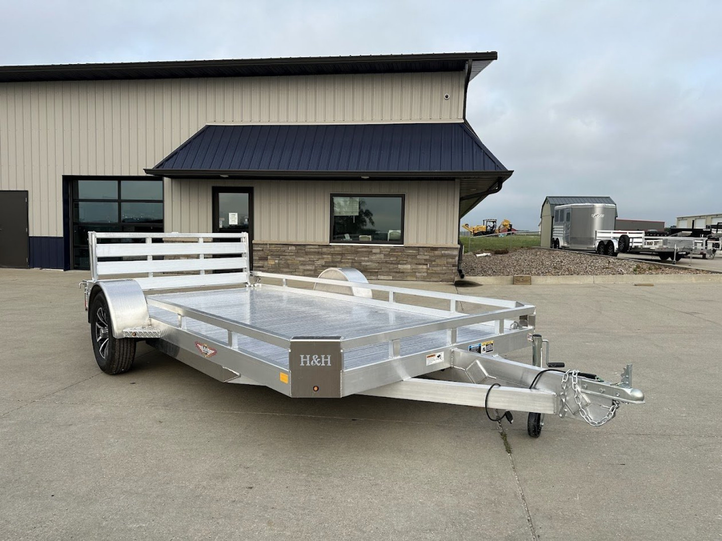 New 2026 H&H Aluminum 78"x14' 3k Utility Trailer