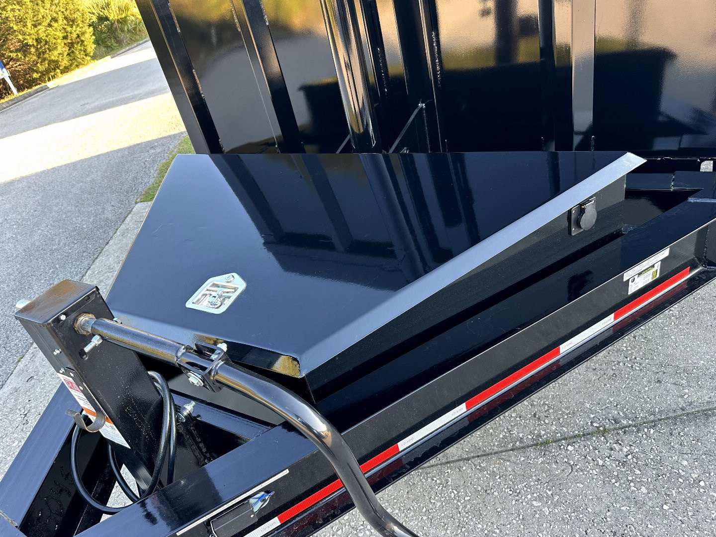 New 2025 Caliber Trailer Mfg 7x14 - 14K High Side Dump Trailer