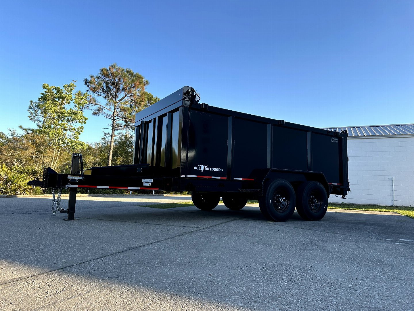 New 2025 Caliber Trailer Mfg 7x14 - 14K High Side Dump Trailer