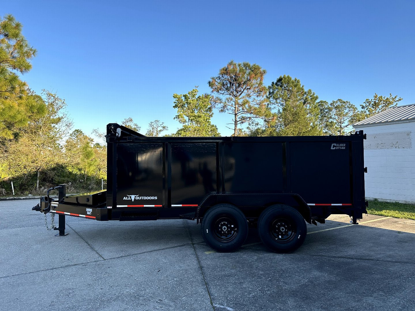 New 2025 Caliber Trailer Mfg 7x14 - 14K High Side Dump Trailer