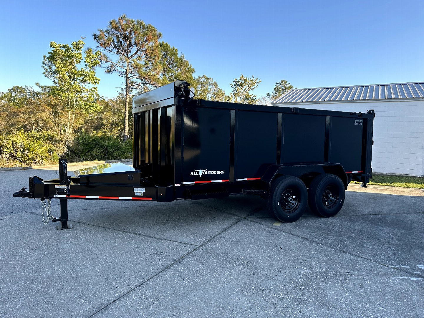 New 2025 Caliber Trailer Mfg 7x14 - 14K High Side Dump Trailer
