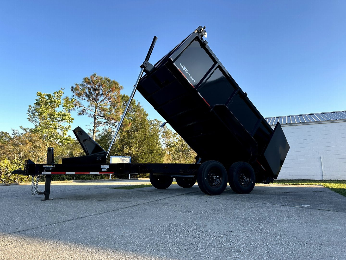 New 2025 Caliber Trailer Mfg 7x14 - 14K High Side Dump Trailer
