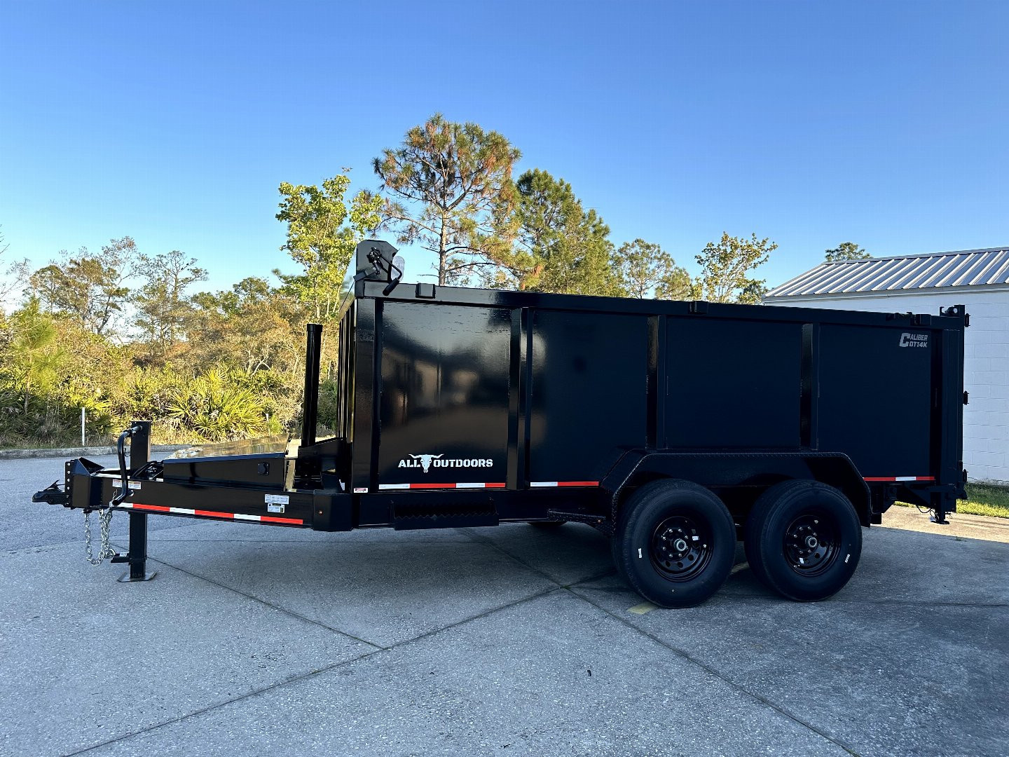 New 2025 Caliber Trailer Mfg 7x14 - 14K High Side Dump Trailer