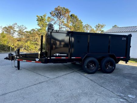 New 2025 Caliber Trailer Mfg 7x14 - 14K High Side Dump Trailer