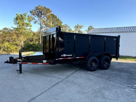 New 2025 Caliber Trailer Mfg 7x14 - 14K High Side Dump Trailer