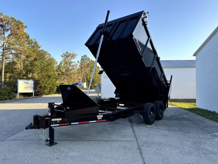 New 2025 Caliber Trailer Mfg 7x14 - 14K High Side Dump Trailer