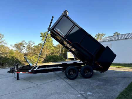 New 2025 Caliber Trailer Mfg 7x14 - 14K High Side Dump Trailer