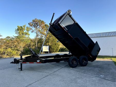 New 2025 Caliber Trailer Mfg 7x14 - 14K High Side Dump Trailer