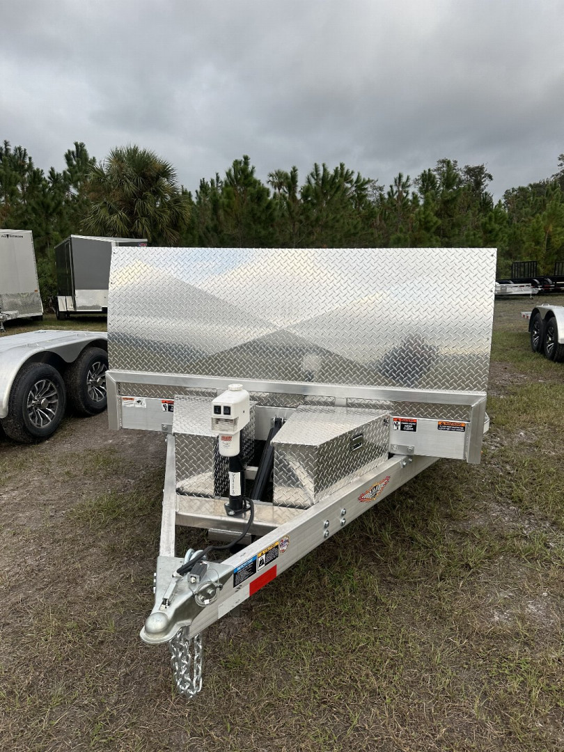 New 2025 H&H Trailers 10K 82X22 Car Hauler Aluminum Electric Tilt Speed Loader