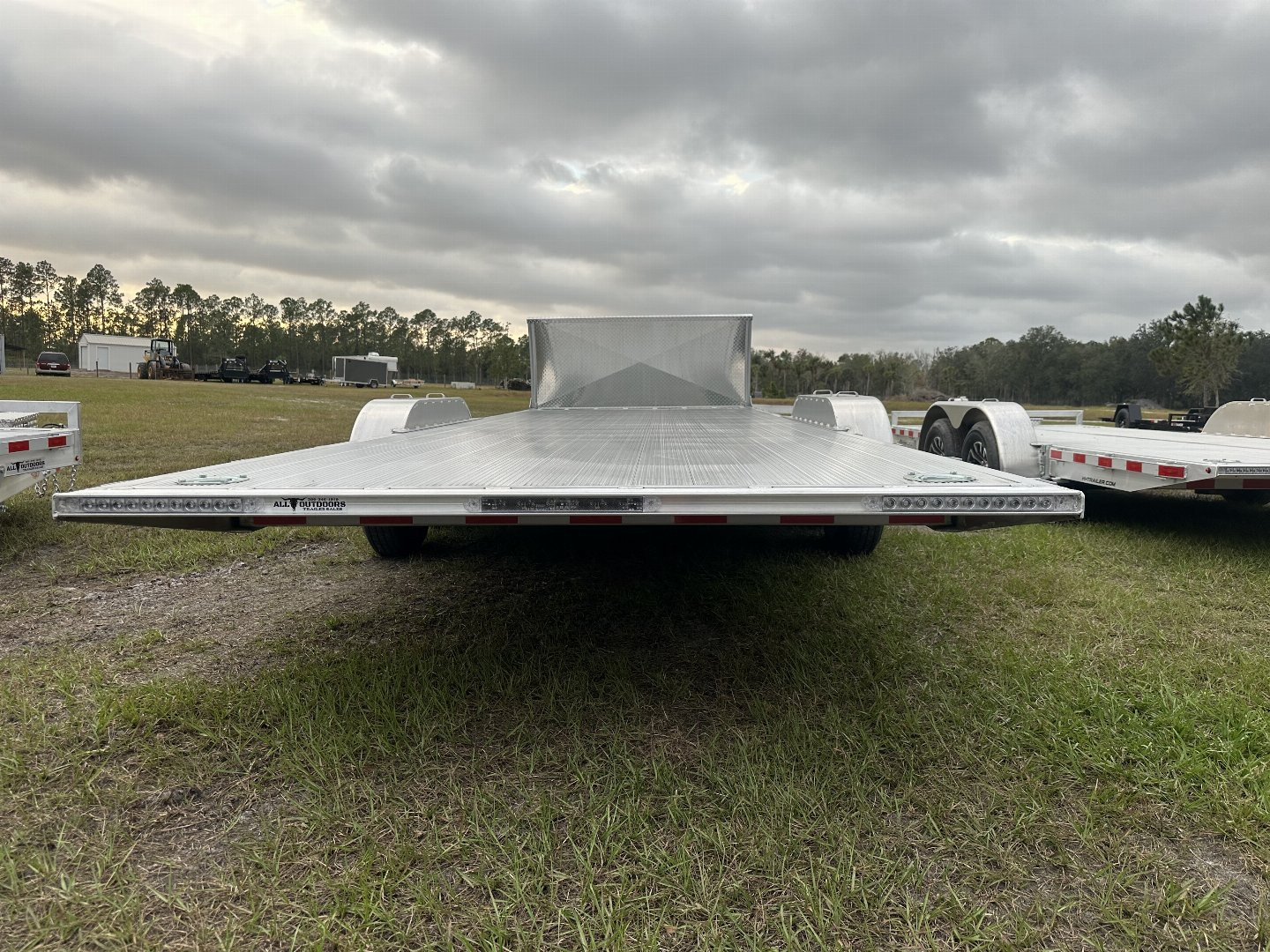 New 2025 H&H Trailers 10K 82X22 Car Hauler Aluminum Electric Tilt Speed Loader