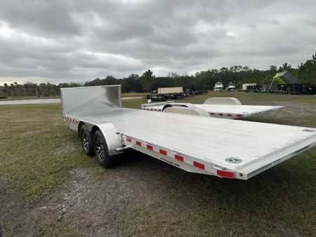 New 2025 H&H Trailers 10K 82X22 Car Hauler Aluminum Electric Tilt Speed Loader